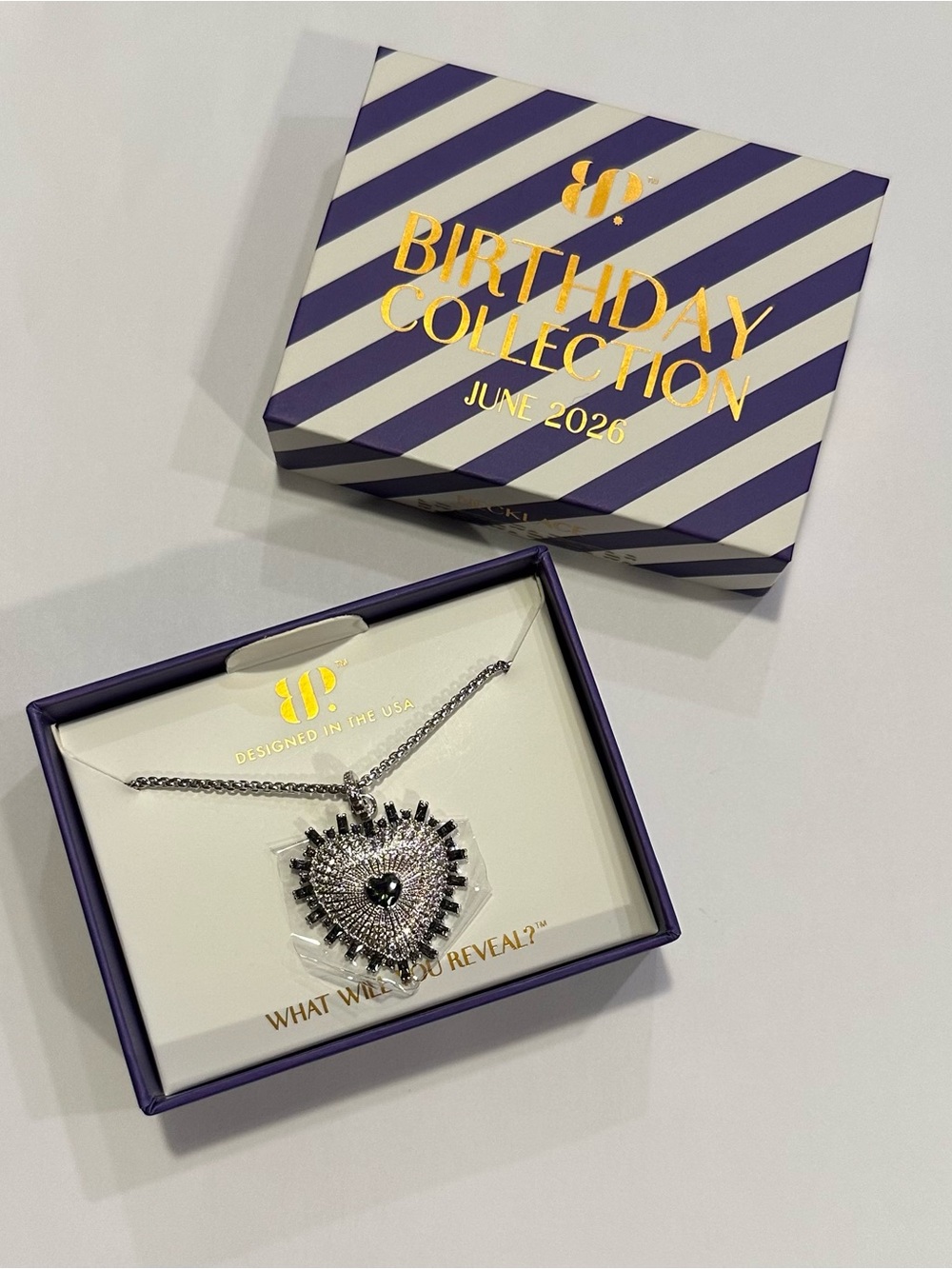 Bomb Party The Gwen Necklace Lab-Created Alexandrite on Rhodium Plating 18-20.5”